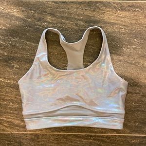 Silver Lorna Jane Jog Bra